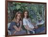 Portrait of two girls, seated indoors, with grapevine, 1993-John Stanton Ward-Framed Giclee Print