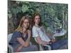 Portrait of two girls, seated indoors, with grapevine, 1993-John Stanton Ward-Mounted Giclee Print
