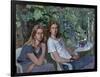 Portrait of two girls, seated indoors, with grapevine, 1993-John Stanton Ward-Framed Giclee Print