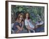 Portrait of two girls, seated indoors, with grapevine, 1993-John Stanton Ward-Framed Giclee Print