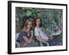 Portrait of two girls, seated indoors, with grapevine, 1993-John Stanton Ward-Framed Giclee Print