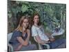 Portrait of two girls, seated indoors, with grapevine, 1993-John Stanton Ward-Mounted Giclee Print