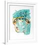 Portrait of Two in Blue-Vick Vibha-Framed Collectable Print