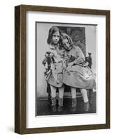 Portrait of Two Young Girls, C.1853-John Gregory Crace-Framed Giclee Print