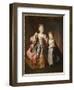 Portrait of Two Young Girls, Said to Be Adelaide and Victoire, Daughters of Louis Xv-Alexis Simon Belle-Framed Giclee Print