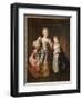 Portrait of Two Young Girls, Said to Be Adelaide and Victoire, Daughters of Louis Xv-Alexis Simon Belle-Framed Giclee Print