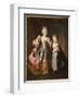 Portrait of Two Young Girls, Said to Be Adelaide and Victoire, Daughters of Louis Xv-Alexis Simon Belle-Framed Giclee Print