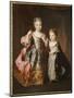 Portrait of Two Young Girls, Said to Be Adelaide and Victoire, Daughters of Louis Xv-Alexis Simon Belle-Mounted Giclee Print