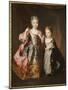 Portrait of Two Young Girls, Said to Be Adelaide and Victoire, Daughters of Louis Xv-Alexis Simon Belle-Mounted Giclee Print