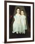 Portrait of Two Young Girls-Dirk Van Erp-Framed Giclee Print