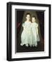 Portrait of Two Young Girls-Dirk Van Erp-Framed Giclee Print