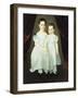 Portrait of Two Young Girls-Dirk Van Erp-Framed Giclee Print