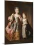 Portrait of Two Young Girls-Alexis-simon Belle-Mounted Giclee Print