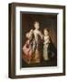 Portrait of Two Young Girls-Alexis-simon Belle-Framed Giclee Print