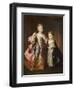 Portrait of Two Young Girls-Alexis-simon Belle-Framed Giclee Print