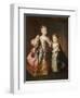 Portrait of Two Young Girls-Alexis-simon Belle-Framed Giclee Print