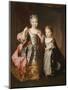 Portrait of Two Young Girls-Alexis-simon Belle-Mounted Giclee Print