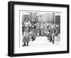 Portrait of Tz'U-Hsi Empress Dowager of China with Ladies-In-Waiting and Guards-null-Framed Giclee Print