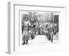 Portrait of Tz'U-Hsi Empress Dowager of China with Ladies-In-Waiting and Guards-null-Framed Giclee Print