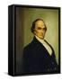 Portrait of U.S. Statesman and Lawyer, Daniel Webster (1782-1852)-Joseph Goodhue Chandler-Framed Stretched Canvas