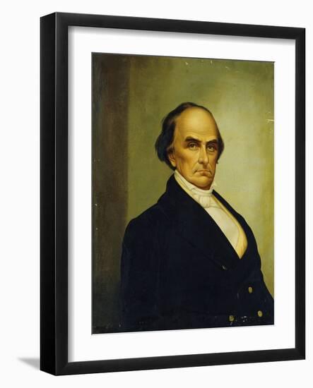 Portrait of U.S. Statesman and Lawyer, Daniel Webster (1782-1852)-Joseph Goodhue Chandler-Framed Giclee Print