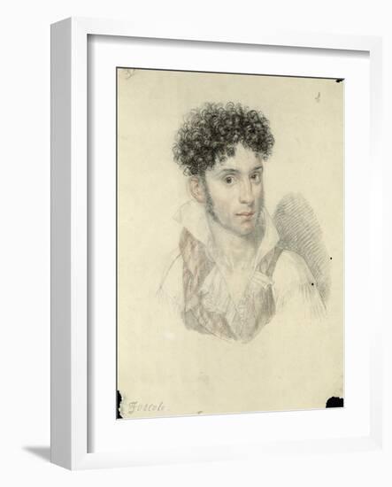 Portrait of Ugo Foscolo-Francois Xavier Fabre-Framed Giclee Print