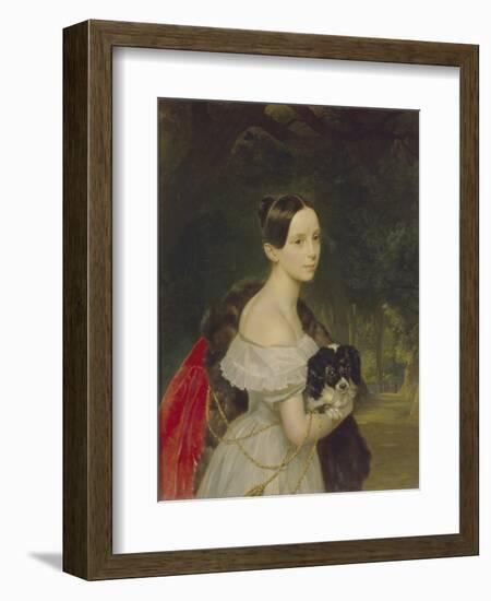 Portrait of Ulyana M. Smirnova, 1837-1840-Karl Pavlovich Briullov-Framed Giclee Print