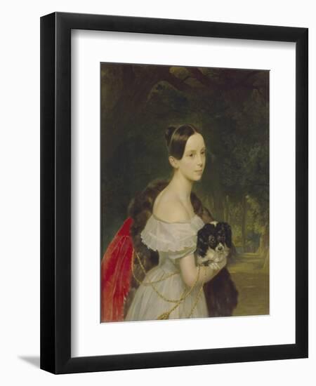 Portrait of Ulyana M. Smirnova, 1837-1840-Karl Pavlovich Briullov-Framed Giclee Print