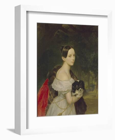 Portrait of Ulyana M. Smirnova, 1837-1840-Karl Pavlovich Briullov-Framed Giclee Print