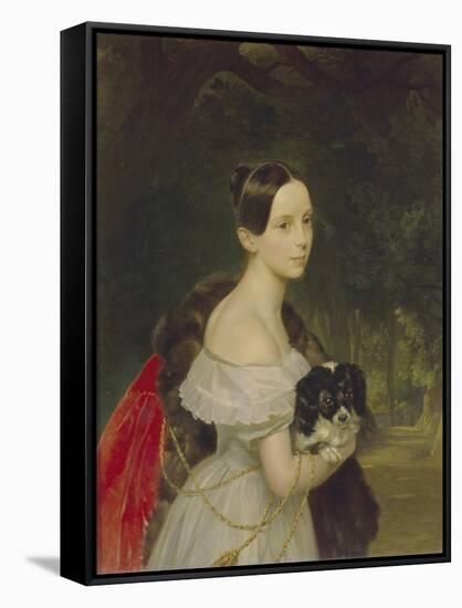 Portrait of Ulyana M. Smirnova, 1837-1840-Karl Pavlovich Briullov-Framed Stretched Canvas