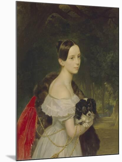 Portrait of Ulyana M. Smirnova, 1837-1840-Karl Pavlovich Briullov-Mounted Giclee Print