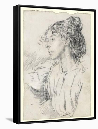 Portrait of Ursula Tyrwhitt, C.1897-Augustus Edwin John-Framed Stretched Canvas