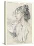 Portrait of Ursula Tyrwhitt, C.1897-Augustus Edwin John-Stretched Canvas