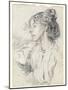 Portrait of Ursula Tyrwhitt, C.1897-Augustus Edwin John-Mounted Giclee Print