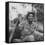 Portrait of Us Army Driver Earlie Colbert (From Maryland), Ledo Road, Burma, July 1944-Bernard Hoffman-Framed Stretched Canvas