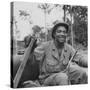 Portrait of Us Army Driver Earlie Colbert (From Maryland), Ledo Road, Burma, July 1944-Bernard Hoffman-Stretched Canvas