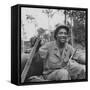 Portrait of Us Army Driver Earlie Colbert (From Maryland), Ledo Road, Burma, July 1944-Bernard Hoffman-Framed Stretched Canvas