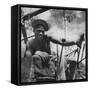 Portrait of Us Army Driver Joe Greene (Of Jacksonville, Florida), Ledo Road, Burma, July 1944-Bernard Hoffman-Framed Stretched Canvas