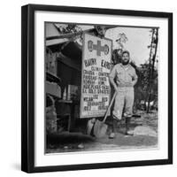 Portrait of Us Army Worker Ferdinand a Robichaux, Burma, July 1944-Bernard Hoffman-Framed Photographic Print