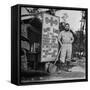 Portrait of Us Army Worker Ferdinand a Robichaux, Burma, July 1944-Bernard Hoffman-Framed Stretched Canvas