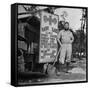 Portrait of Us Army Worker Ferdinand a Robichaux, Burma, July 1944-Bernard Hoffman-Framed Stretched Canvas