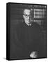 Portrait of US Supreme Court Justice Thurgood Marshall in His Chambers-Stan Wayman-Framed Stretched Canvas