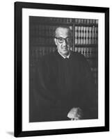 Portrait of US Supreme Court Justice Thurgood Marshall in His Chambers-Stan Wayman-Framed Premium Photographic Print