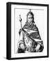 Portrait of Uther Pendragon, Illustration from 'The Story of King Arthur and His Knights', 1903 (En-Howard Pyle-Framed Giclee Print