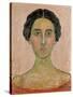 Portrait of Valentine Godé-Darel (Head of French Woma)-Ferdinand Hodler-Stretched Canvas