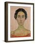 Portrait of Valentine Godé-Darel (Head of French Woma)-Ferdinand Hodler-Framed Giclee Print