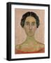 Portrait of Valentine Godé-Darel (Head of French Woma)-Ferdinand Hodler-Framed Giclee Print