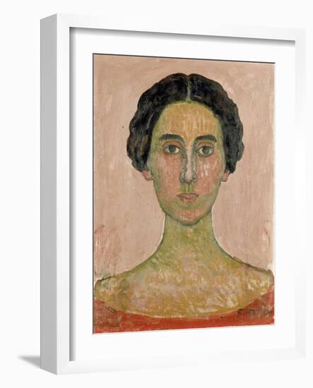 Portrait of Valentine Godé-Darel (Head of French Woma)-Ferdinand Hodler-Framed Giclee Print