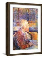 Portrait of Van Gogh-Henri de Toulouse-Lautrec-Framed Art Print