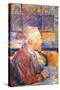 Portrait of Van Gogh-Henri de Toulouse-Lautrec-Stretched Canvas